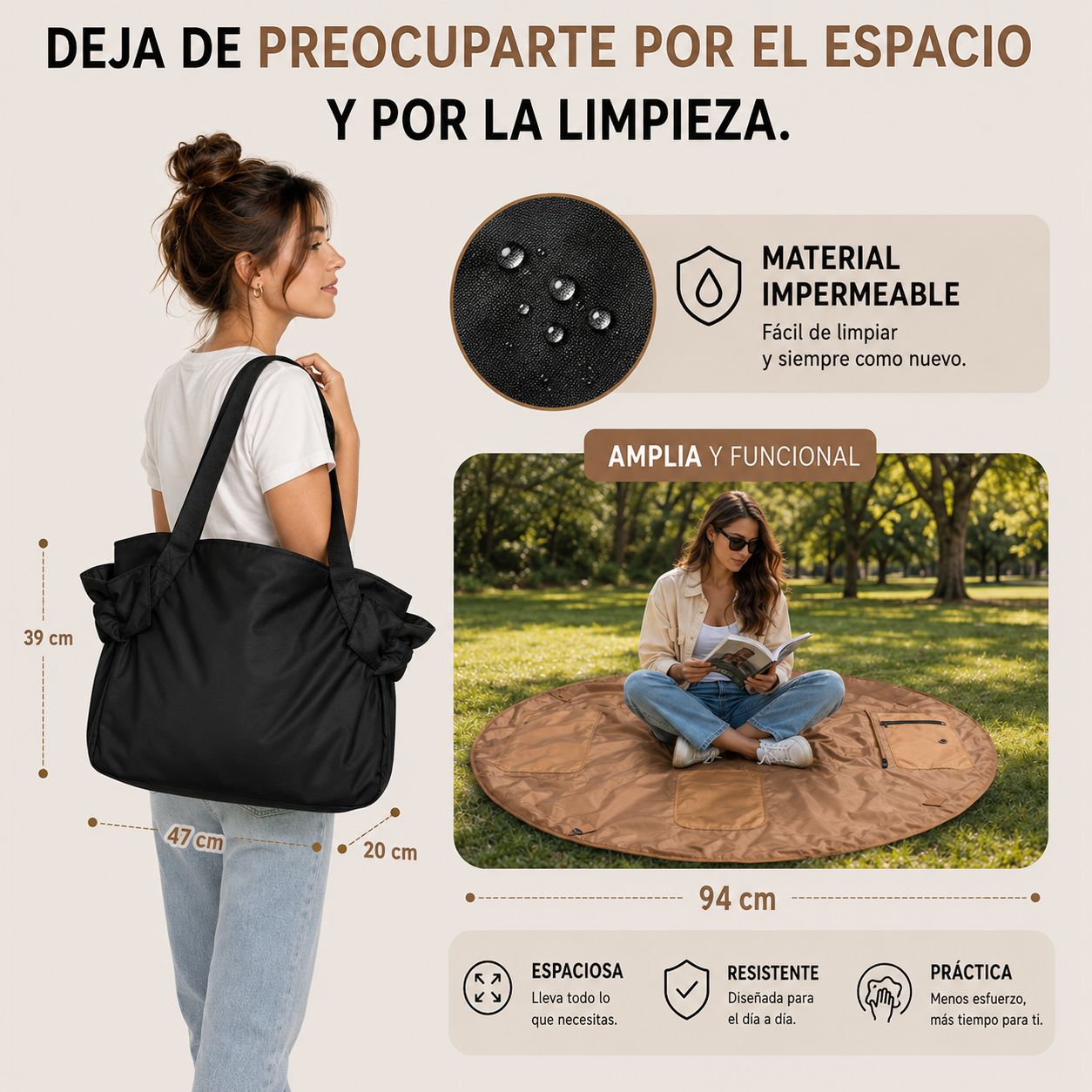 GRABLY BAG™ | Bolso Multifuncional — Lleva Todo, Ve a Todas Partes