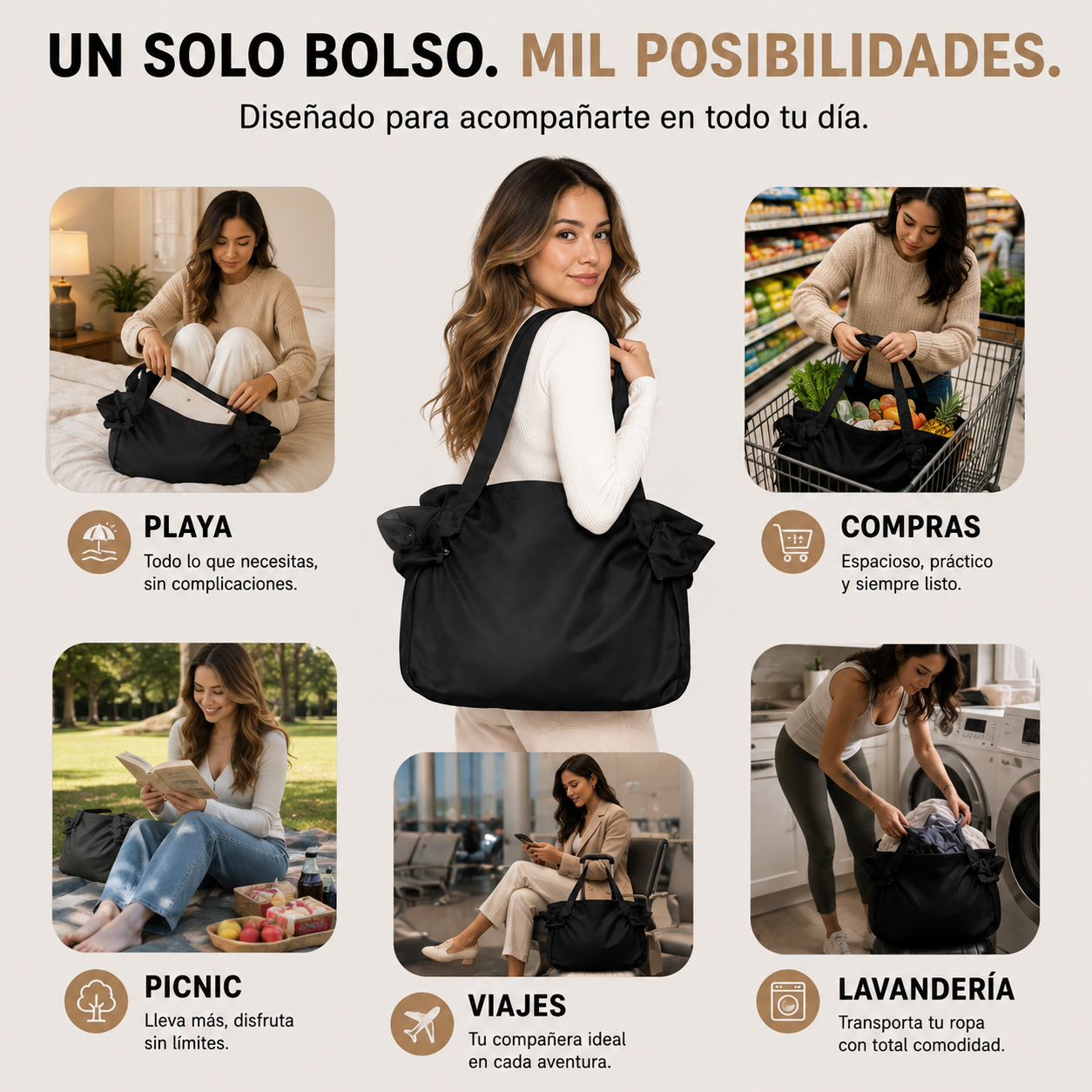 GRABLY BAG™ | Bolso Multifuncional — Lleva Todo, Ve a Todas Partes